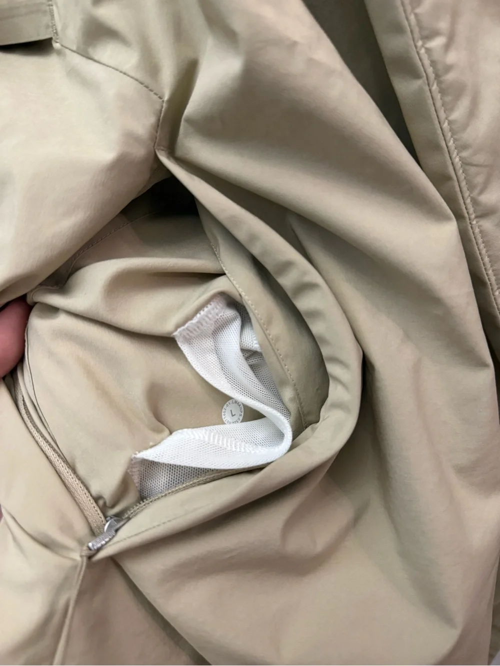 lululemon athletica Cream Lightweight Long Trench Coat